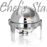 Round Roll Top Chafing Dish with Window