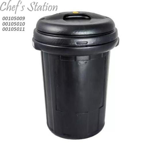 Black Outdoor Rubbish Bin 70-120L