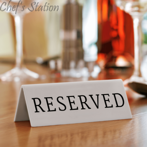 Reserved Sign Stand – ChefStation.com.my
