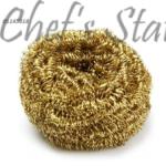 Gold Stainless Steel Cleaning Ball / Scourer