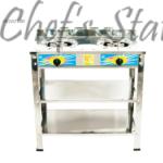 Double Burner Gas Stove With Stand