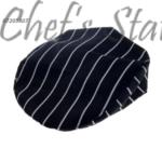 Cook Cap Black White Striped Pattern