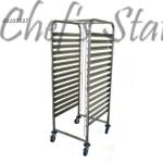 Stainless Steel 2/1 Gastronorm Trolley