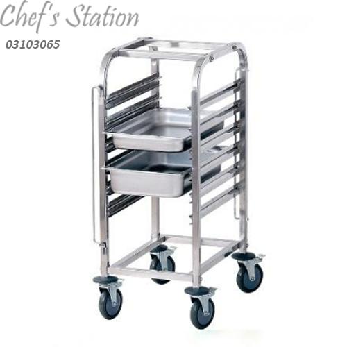 Stainless Steel 1/1 Gastronorm Trolley