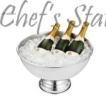 Champagne Footed Bowl PC with Steel Stand