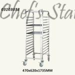 Stainless Steel Baking Tray Trolley
