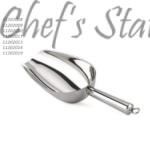 Stainless Steel Ice Cube Scoop with Hooked Handle