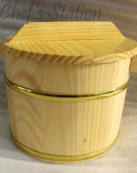 Wood Bucket with Inner Pot