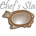 Porcelain Hot Plate Cow Shape
