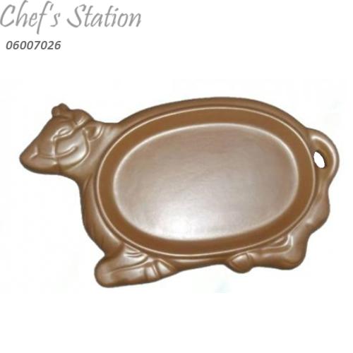 Porcelain Hot Plate Cow Shape