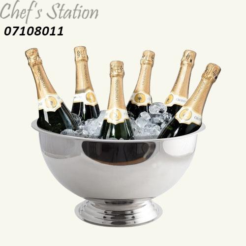 07108011- Champagne Footed Bowl Stainless Steel - Image 1