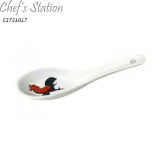 Porcelain Spoon (Cock Pattern)