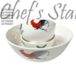 Porcelain Bowl 4"-8" (Cock Pattern)