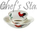 Porcelain Bowl 6"-9" (Cock Pattern)
