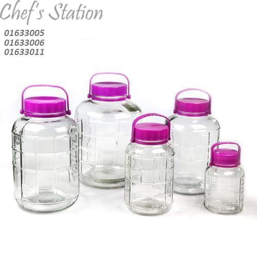 Purple Color Lid Glass Bottle Series
