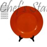 Dark Orange Round Plate