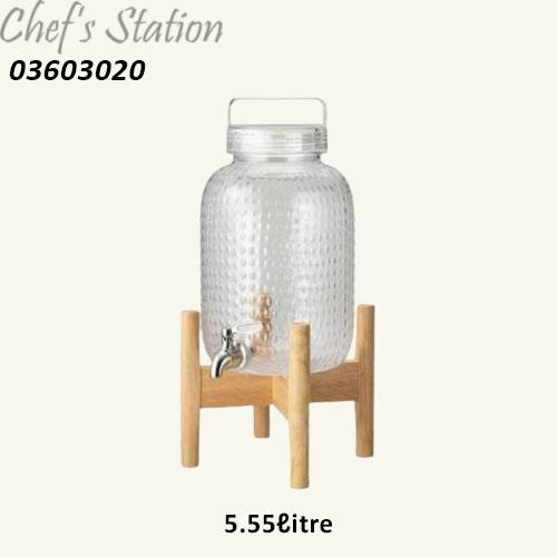 Juice Dispenser with Wood Stand 5.5Litre & 8.34Litre