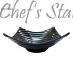 Square Soup Plate 11" Black Color