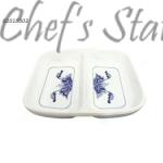 Blue Flora Design Sauce Dish