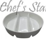 Porcelain Round Grip 3 Compartment Bowl