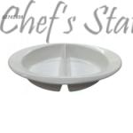 Porcelain Oval 2 Compartment Bowl