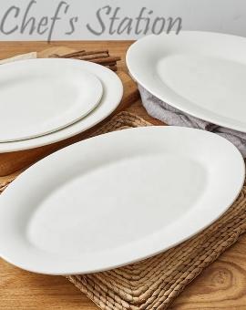 Oval Rimmed Plate