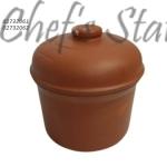 Porcelain Brown Steaming Pot