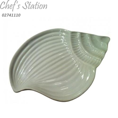 Porcelain Conch Shell Shape Plate 11"