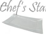 Porcelain Rectangle Warp Edge Plate