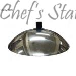 Stainless Steel Plate Cover With Black Knob