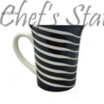 Porcelain Mug 330ml Ivory Stripe