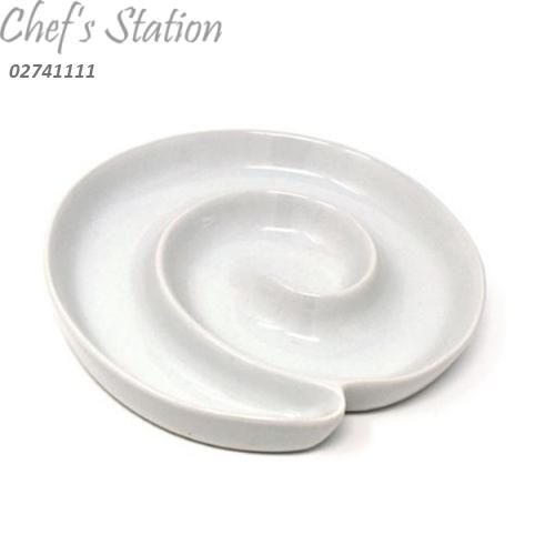 Porcelain Round Spiral Plate 10.5"