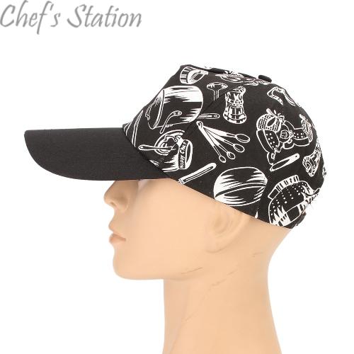 Baseball Cook Cap Cutlery Pattern – ChefStation.com.my