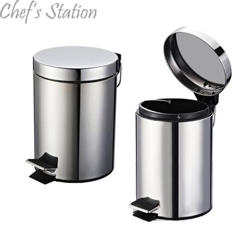 stainless steel pedal bin