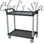 2 Tier PVC Serving Trolley