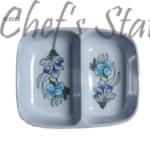 YC Daisy Double Compartment Sauce Dish