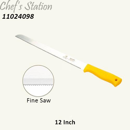 Fine Serrated Yellow Bakelite Handle Bread Knife 12"-14"