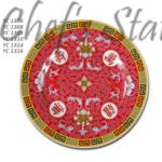 YC Red Longevity Rim Round Plate 16cm-40.6cm
