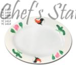 YC Rooster Oval Plate 7"-14"