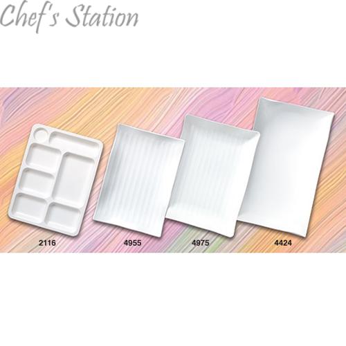 Rectangle Compartment Tray & Rectangle Tray