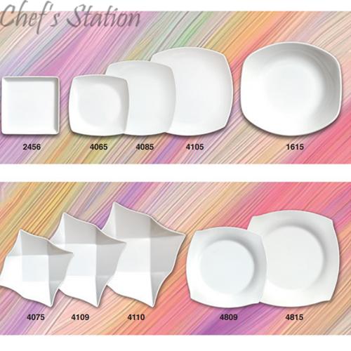 Plate - Bread Plate, Square Plate, Square Bowl, Deep Square Plate & Rim Square Plate