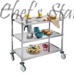 3 Tier Stainless Steel Service Trolley