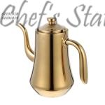 Stainless Steel Gold Plated Teapot with Strainer 1.5L-2.0L