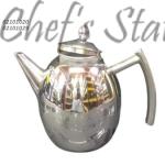 Stainless Steel Olive Shaped Teapot with Filter
