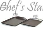 PP Rectangle Handle Serving Tray (Brown)