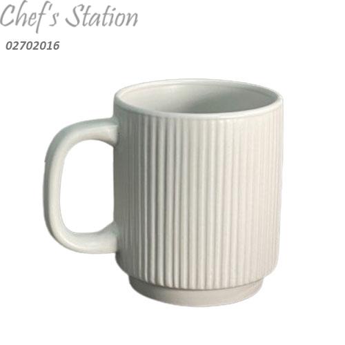 Stackable Porcelain Mug 360ml White Color