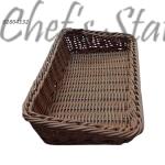 Nylon Rattan Rectangle Basket Slant Shape
