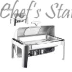 Window Chafing Dish Rectangle Roll TopSize 1/1
