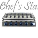 Gas BBQ Grill 6 Burner (Glass Cover)