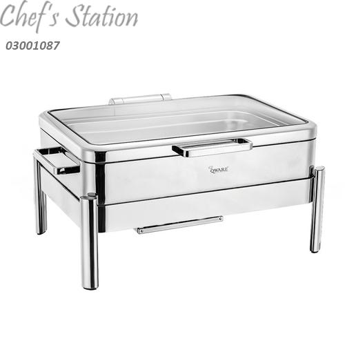 Ballroom Induction Damping Chafer Set 1/1 Size with Window Lid  9Litre